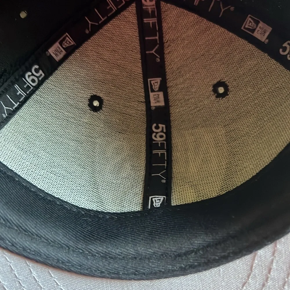 New Era Black and White cap size 7 1/2